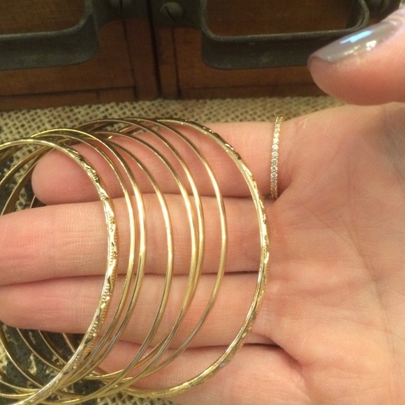 Gold Bangles - Picture 2 of 3