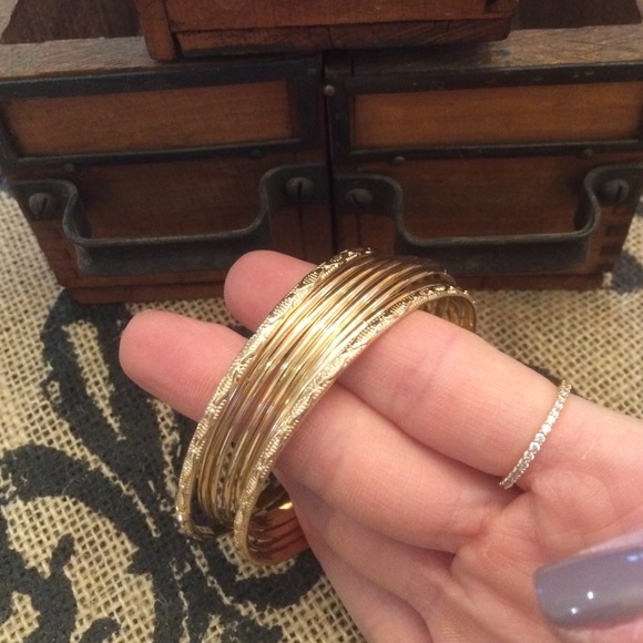 Gold Bangles - Picture 3 of 3