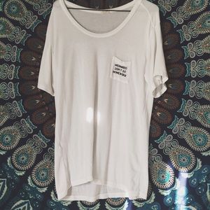 Brandy Melville Mermaids Don't Do Homework Shirt