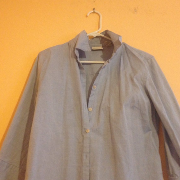 A simple light blue button up. - Picture 2 of 3