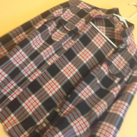 A Simple red and blue flannel.