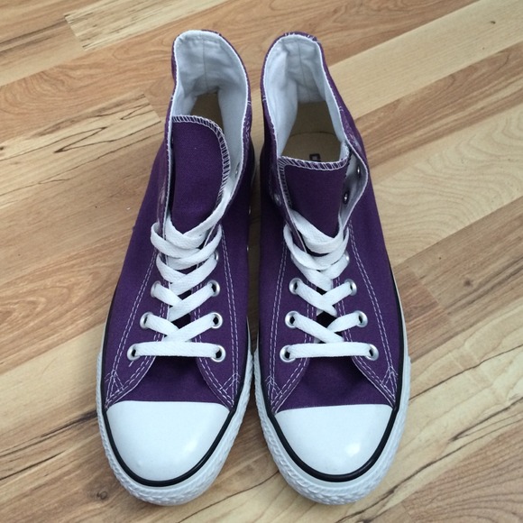 Purple High Top Converse