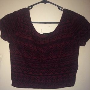 Tribal crop top