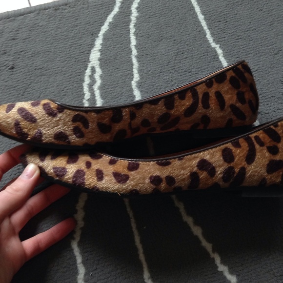 GAP Shoes - Faux fur leopard flats GAP Shoes - Faux fur leopard flats