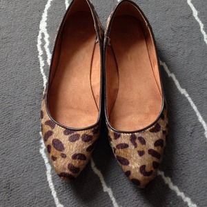 GAP Shoes - Faux fur leopard flats GAP Shoes - Faux fur leopard flats