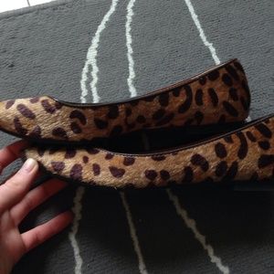 GAP Shoes - Faux fur leopard flats GAP Shoes - Faux fur leopard flats