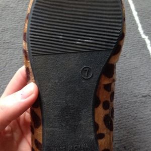 GAP Shoes - Faux fur leopard flats GAP Shoes - Faux fur leopard flats