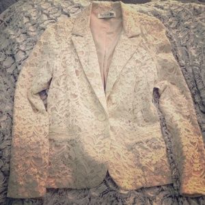 Forever 21 Lace Blazer