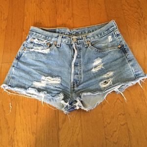 Denim shorts