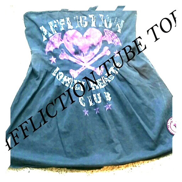 Affliction tube top