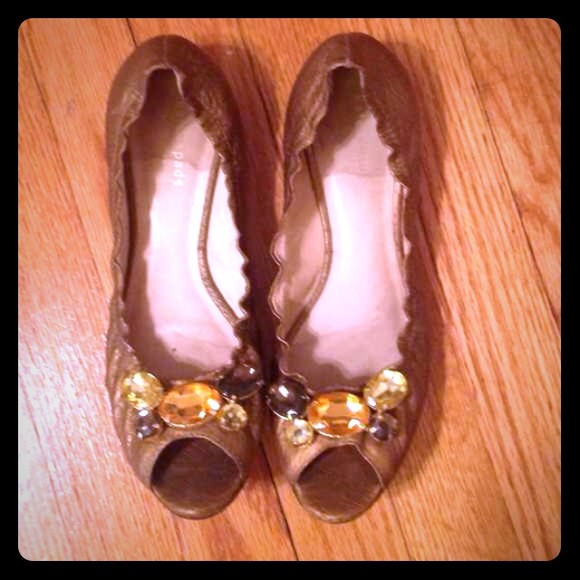 Kate Spade embellished flats