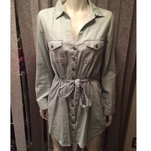 Wet Seal Teal Dress w Belt