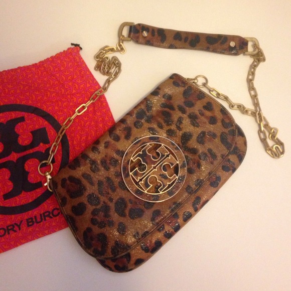 AMAZING🌟Tory Burch Leopard Crossbody handbag