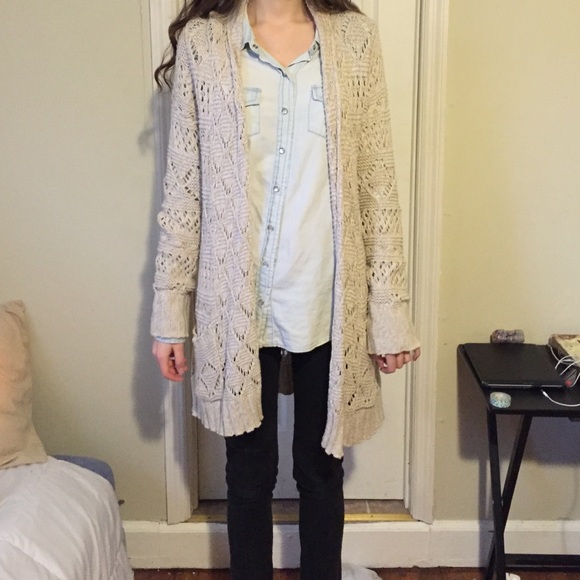 Lucky brand oatmeal cardigan