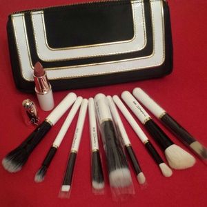 Special Edition Mac brushes, case, & lipstick