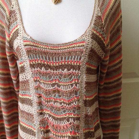 Multi Color Crochet Top - Picture 3 of 4