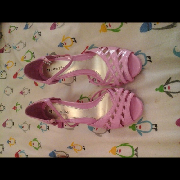 Bubblegum pink high heels