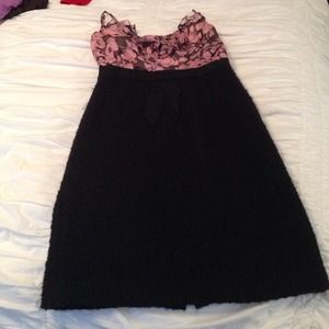 Floral top, wool skirt Milly dress