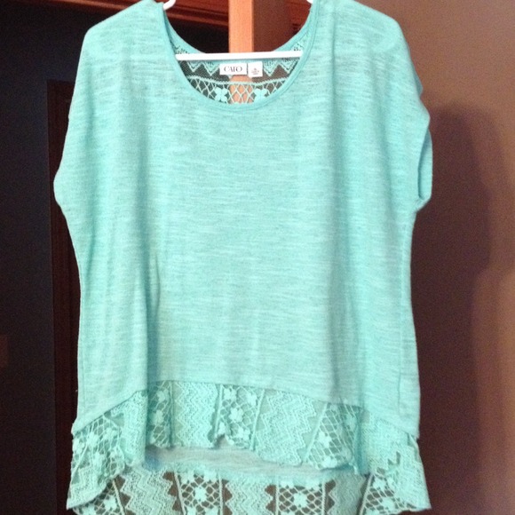 Mint green shirt