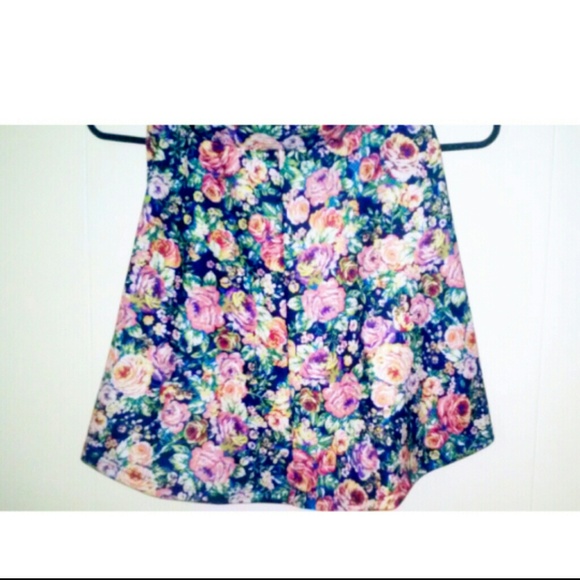 Floral skater skirt