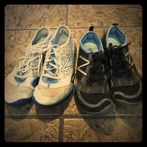 2 pair New Balance minimus running shoes, size 9