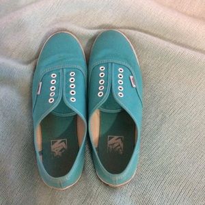 Bright Teal Low Vans 💎