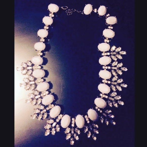 Grey stone necklace