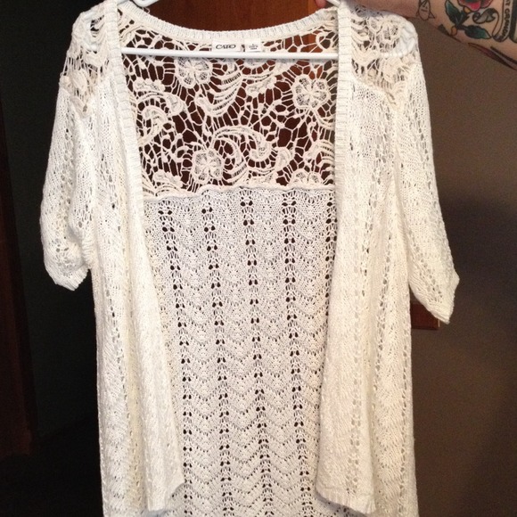 Lace sweater