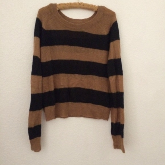 Brown/Black Striped Sweater