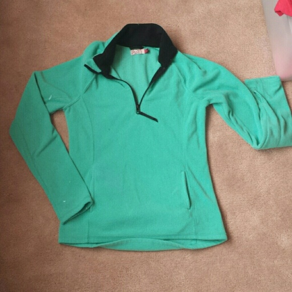 Aqua sweater.