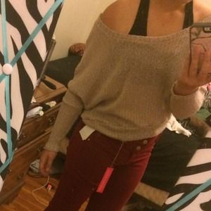 Knitted crop sweater