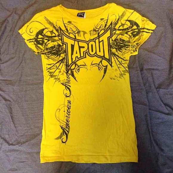 Tapout yellow t shirt