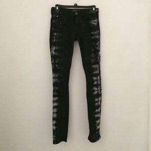 Kill City Black Jeans w/ White Tie Dye