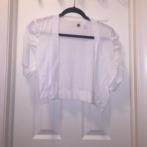 White cardigan