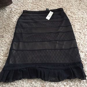 Black pencil skirt