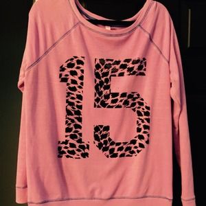 Pink sweatshirt size xl comfy