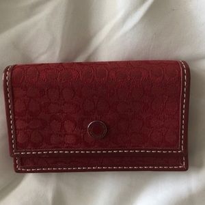 authentic Coach red wallet