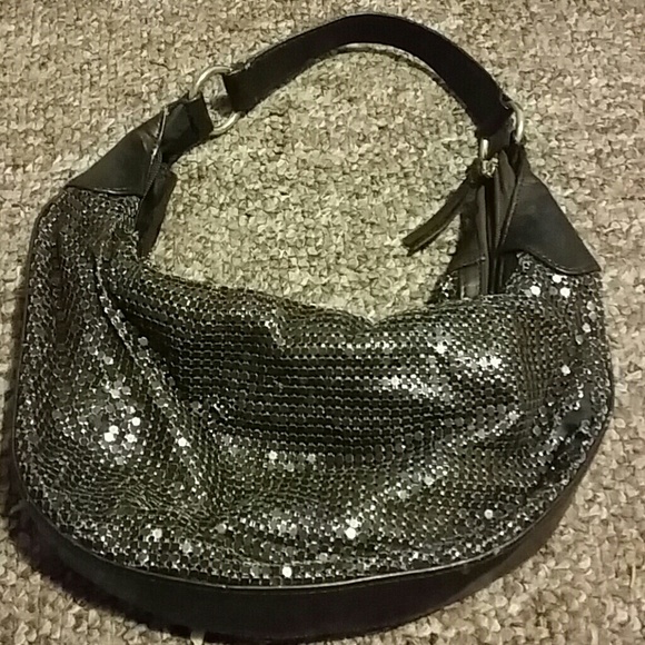 New York & Company Handbags - Brown shimmer purse small damage shown pic