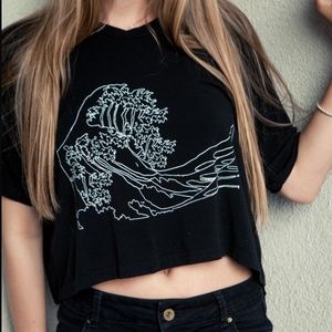 Brandy Melville Trina High Tide Waves Top