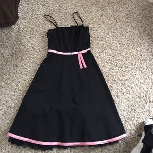 Black and pink dress