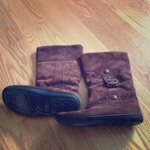 Gently used coach boots