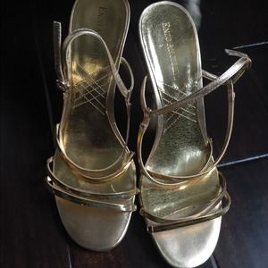 Enzo Angiolini Metallic Gold Heels