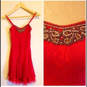 Free People Red Dress