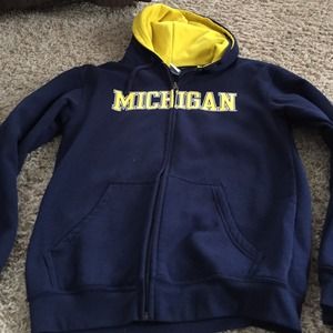 Michigan men's zip up hoodie