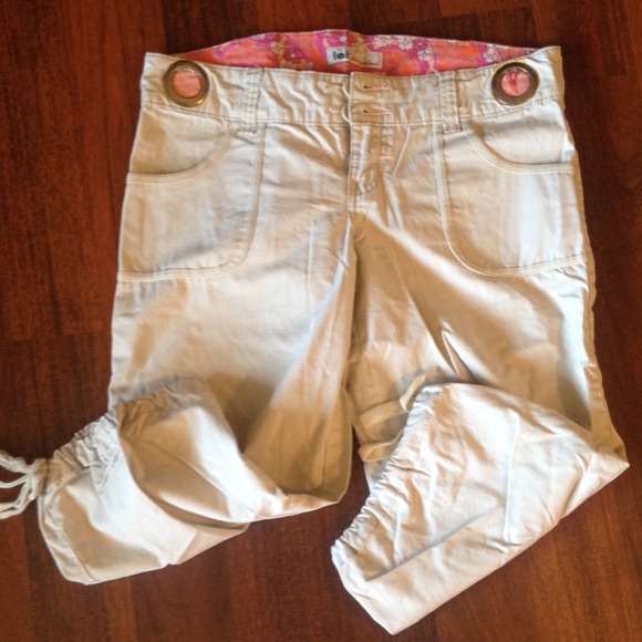 Tan crop pants