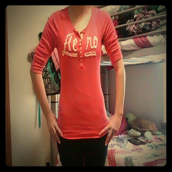 Aero cropped sleeve shirt