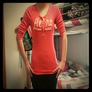 Aero cropped sleeve shirt