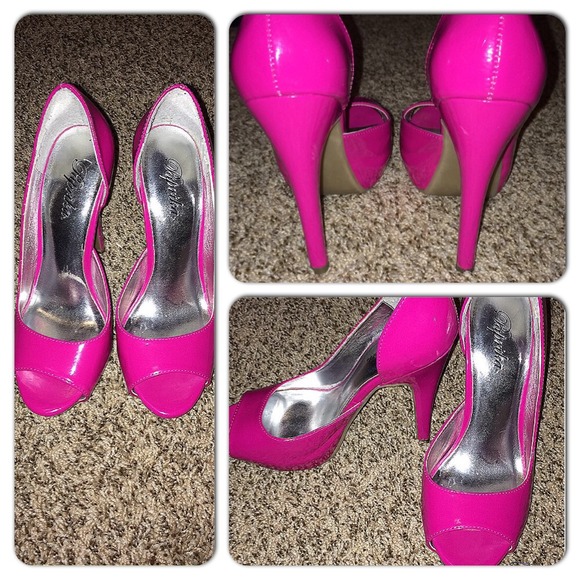 Pink high heels