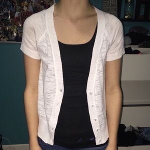 White cardigan