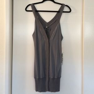 Young fabulous broke grey tunic dress small